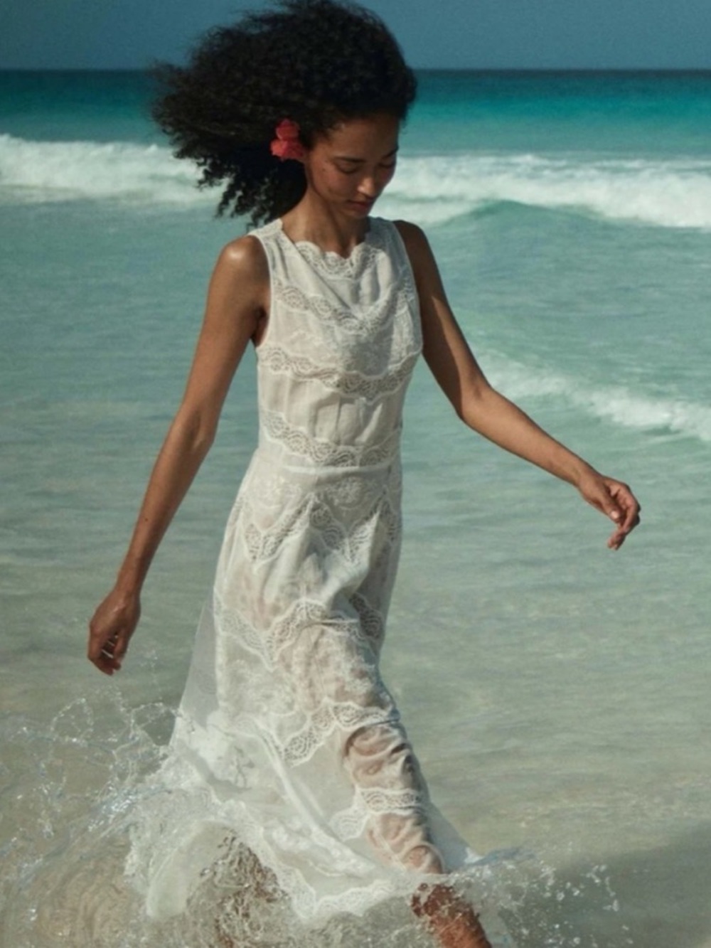 DÔEN Evanora Dress in Salt - Size M - Picture 1 of 6